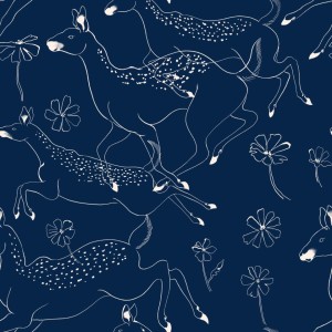 PAPEL PINTADO COORDONNE RANDOM KIDS BAMBIS MARINE