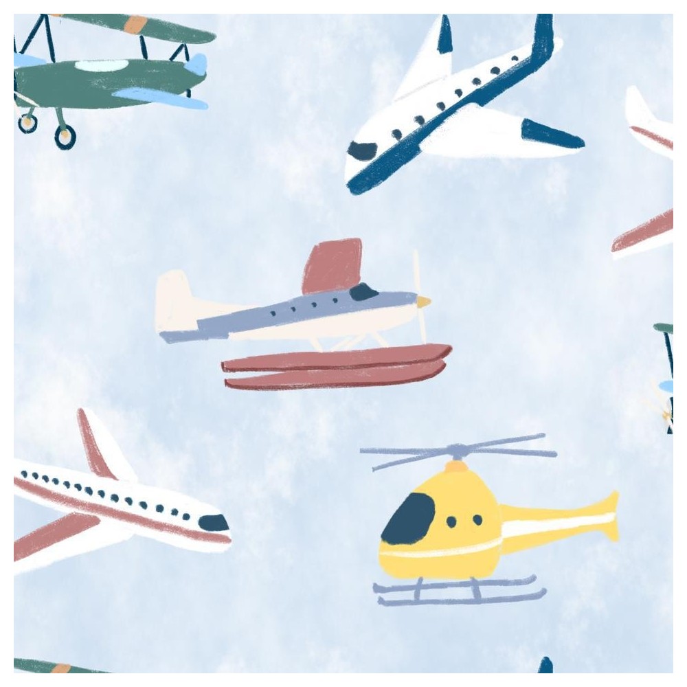 PAPEL PINTADO COORDONNE RANDOM KIDS PLANES SKY V
