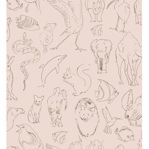 PAPEL PINTADO COORDONNE RANDOM KIDS ZOOLOGY NATU V