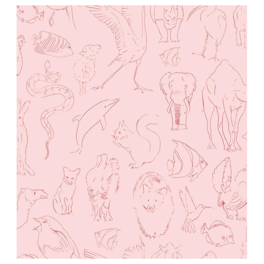 PAPEL PINTADO COORDONNE RANDOM KIDS ZOOLOGY CANDY