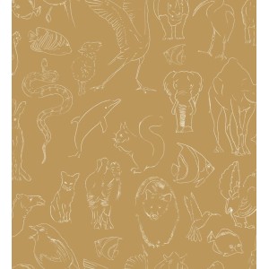 PAPEL PINTADO COORDONNE RANDOM KIDS ZOOLOGY CURRYV