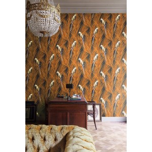 PAPEL PINTADO KHROMA CABINET EDEN MANDARIN NAR/NEG