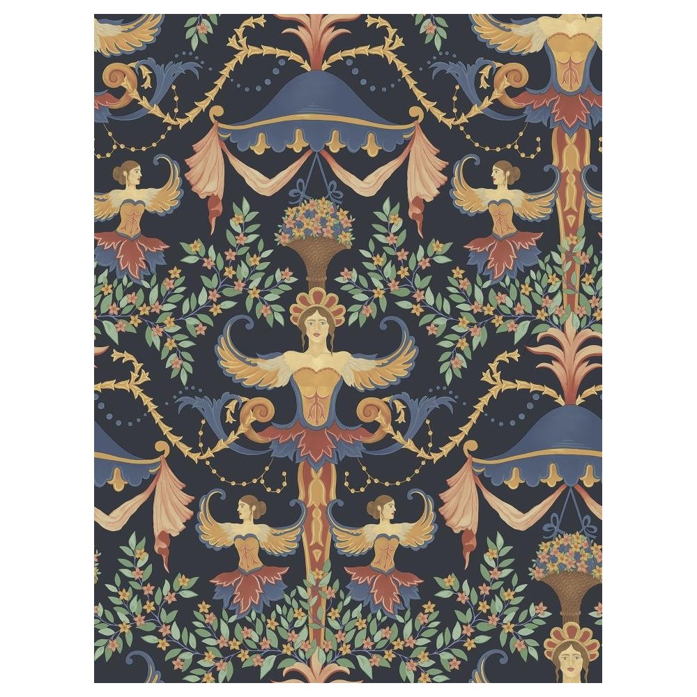 PAPEL PINTADO COLE&SON HISTORIC ROYAL CHAMBER AZUL