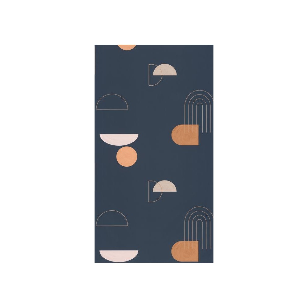 PAPEL PINTADO CASELIO AROUND TURN AZ/OCRE