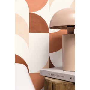 PAPEL PINTADO CASELIO AROUND LOOK TEJA/BL