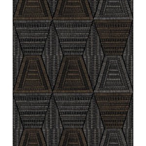 PAPEL PINTADO CASAMANCE MIRAGE DAIA NEG/DOR