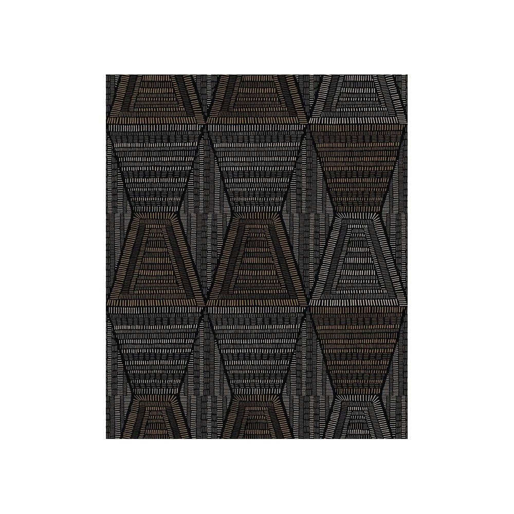 PAPEL PINTADO CASAMANCE MIRAGE DAIA NEG/DOR